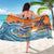 Cape Verde Christmas Sarong Shark Surfing Holiday Beach Style - Wonder Print Shop