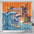 Cape Verde Christmas Shower Curtain Shark Surfing Holiday Beach Style - Wonder Print Shop