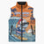 Cape Verde Christmas Sleeveless Puffer Jacket Shark Surfing Holiday Beach Style - Wonder Print Shop