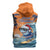 Cape Verde Christmas Sleeveless Zip Hoodie Shark Surfing Holiday Beach Style - Wonder Print Shop
