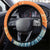 Cape Verde Christmas Steering Wheel Cover Shark Surfing Holiday Beach Style - Wonder Print Shop