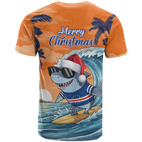 Cape Verde Christmas T Shirt Shark Surfing Holiday Beach Style - Wonder Print Shop