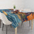 Cape Verde Christmas Tablecloth Shark Surfing Holiday Beach Style - Wonder Print Shop
