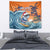 Cape Verde Christmas Tapestry Shark Surfing Holiday Beach Style - Wonder Print Shop