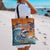 Cape Verde Christmas Tote Bag Shark Surfing Holiday Beach Style - Wonder Print Shop