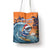 Cape Verde Christmas Tote Bag Shark Surfing Holiday Beach Style - Wonder Print Shop
