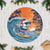 Cape Verde Christmas Tree Skirt Shark Surfing Holiday Beach Style - Wonder Print Shop
