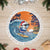 Cape Verde Christmas Tree Skirt Shark Surfing Holiday Beach Style - Wonder Print Shop