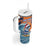 Cape Verde Christmas Tumbler With Handle Shark Surfing Holiday Beach Style - Wonder Print Shop