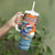 Cape Verde Christmas Tumbler With Handle Shark Surfing Holiday Beach Style - Wonder Print Shop