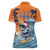 Cape Verde Christmas Women Polo Shirt Shark Surfing Holiday Beach Style - Wonder Print Shop