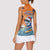 Cape Verde Christmas Women Sleeveless Polo Shirt Shark Surfing Holiday Beach Style - Wonder Print Shop