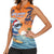Cape Verde Christmas Women Sleeveless Polo Shirt Shark Surfing Holiday Beach Style - Wonder Print Shop