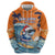 Cape Verde Christmas Zip Hoodie Shark Surfing Holiday Beach Style - Wonder Print Shop