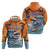 Cape Verde Christmas Zip Hoodie Shark Surfing Holiday Beach Style - Wonder Print Shop