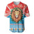 Luxembourg Christmas Baseball Jersey Schei Chreschtdeeg Xmas Pattern - Wonder Print Shop