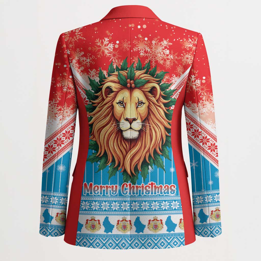 Luxembourg Christmas Blazer Schei Chreschtdeeg Xmas Pattern - Wonder Print Shop