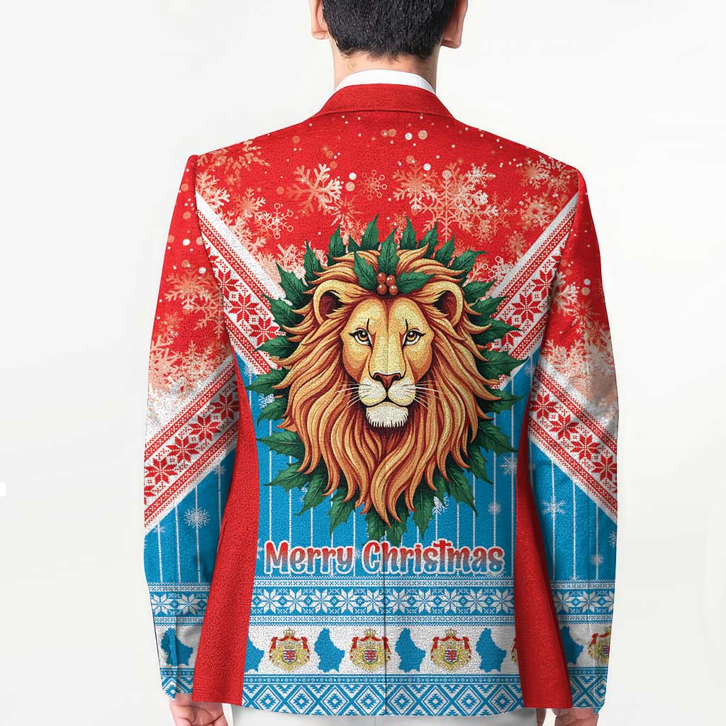 Luxembourg Christmas Blazer Schei Chreschtdeeg Xmas Pattern - Wonder Print Shop