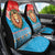 Luxembourg Christmas Car Seat Cover Schei Chreschtdeeg Xmas Pattern - Wonder Print Shop