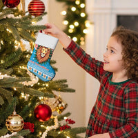 Luxembourg Christmas Stocking Schei Chreschtdeeg Xmas Pattern - Wonder Print Shop