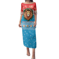 Luxembourg Christmas Family Matching Puletasi and Hawaiian Shirt Schei Chreschtdeeg Xmas Pattern - Wonder Print Shop