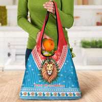 Luxembourg Christmas Grocery Bag Schei Chreschtdeeg Xmas Pattern - Wonder Print Shop