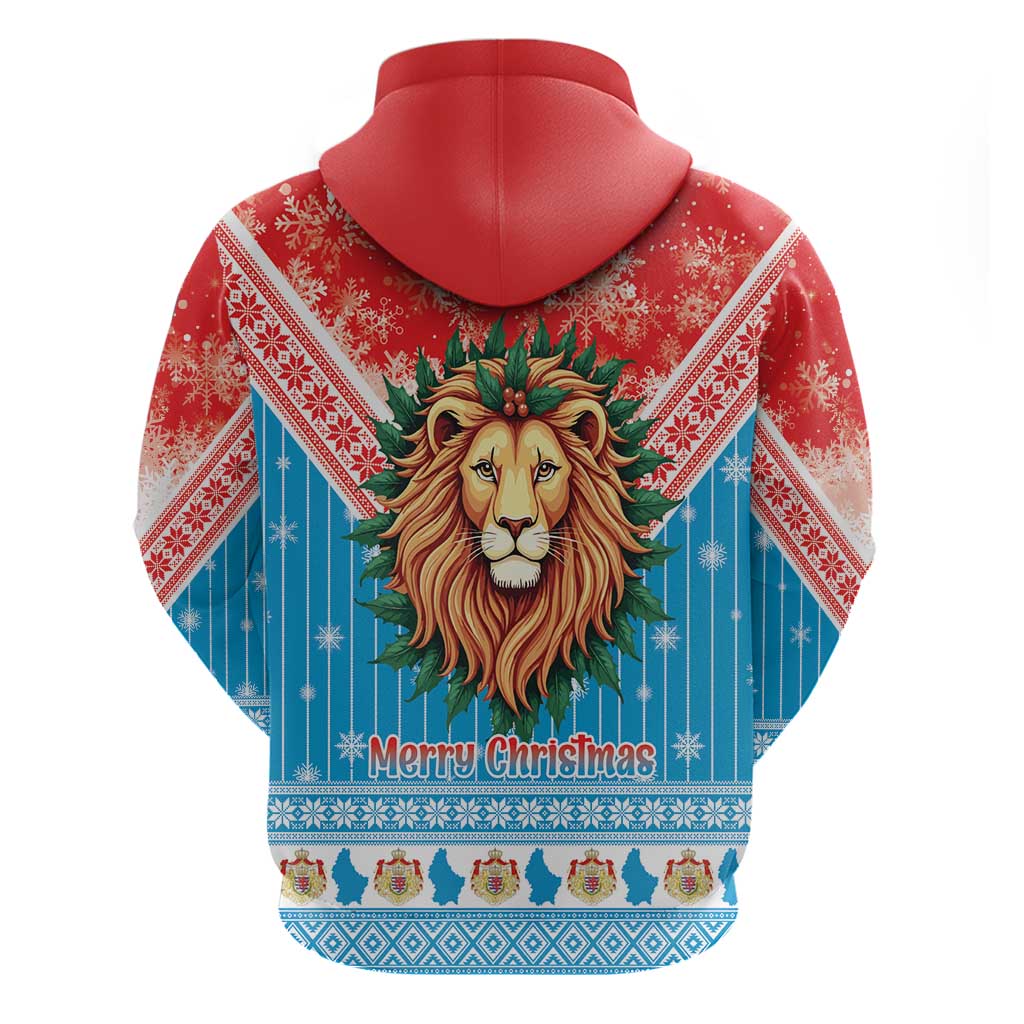 Luxembourg Christmas Hoodie Schei Chreschtdeeg Xmas Pattern - Wonder Print Shop