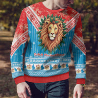 Luxembourg Christmas Ugly Christmas Sweater Schei Chreschtdeeg Xmas Pattern - Wonder Print Shop