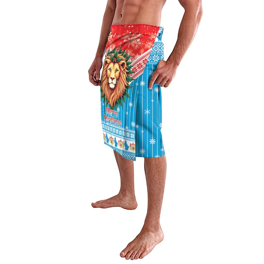 Luxembourg Christmas Lavalava Schei Chreschtdeeg Xmas Pattern - Wonder Print Shop