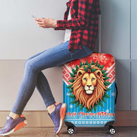 Luxembourg Christmas Luggage Cover Schei Chreschtdeeg Xmas Pattern - Wonder Print Shop