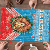 Luxembourg Christmas Puzzle Schei Chreschtdeeg Xmas Pattern - Wonder Print Shop