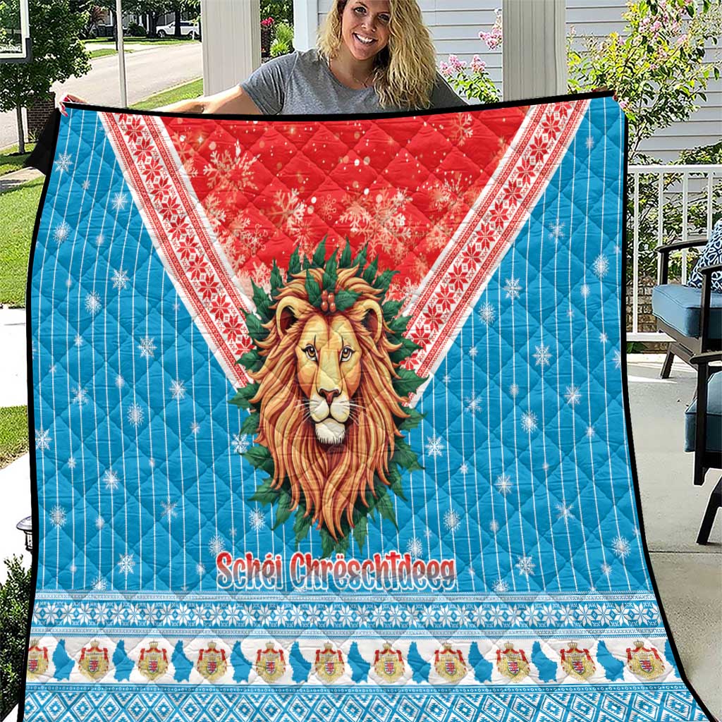 Luxembourg Christmas Quilt Schei Chreschtdeeg Xmas Pattern - Wonder Print Shop