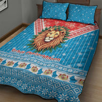 Luxembourg Christmas Quilt Bed Set Schei Chreschtdeeg Xmas Pattern - Wonder Print Shop