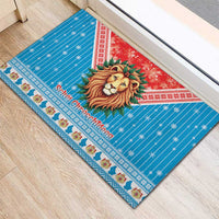 Luxembourg Christmas Rubber Doormat Schei Chreschtdeeg Xmas Pattern - Wonder Print Shop