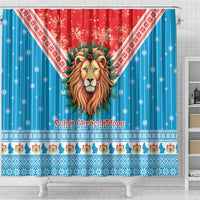 Luxembourg Christmas Shower Curtain Schei Chreschtdeeg Xmas Pattern - Wonder Print Shop