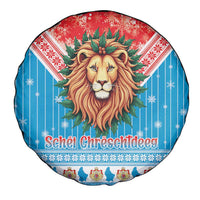Luxembourg Christmas Spare Tire Cover Schei Chreschtdeeg Xmas Pattern - Wonder Print Shop