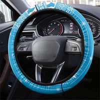 Luxembourg Christmas Steering Wheel Cover Schei Chreschtdeeg Xmas Pattern - Wonder Print Shop