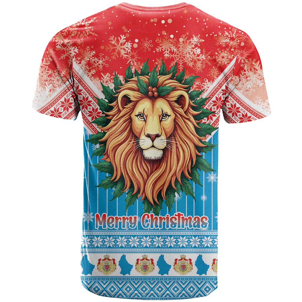 Luxembourg Christmas T Shirt Schei Chreschtdeeg Xmas Pattern - Wonder Print Shop