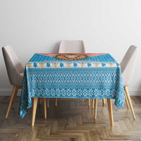 Luxembourg Christmas Tablecloth Schei Chreschtdeeg Xmas Pattern - Wonder Print Shop