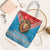 Luxembourg Christmas Tote Bag Schei Chreschtdeeg Xmas Pattern - Wonder Print Shop