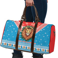 Luxembourg Christmas Travel Bag Schei Chreschtdeeg Xmas Pattern - Wonder Print Shop