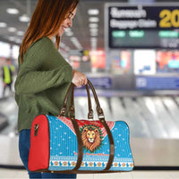 Luxembourg Christmas Travel Bag Schei Chreschtdeeg Xmas Pattern - Wonder Print Shop