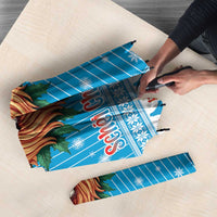 Luxembourg Christmas Umbrella Schei Chreschtdeeg Xmas Pattern - Wonder Print Shop