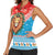 Luxembourg Christmas Women Sleeveless Polo Shirt Schei Chreschtdeeg Xmas Pattern - Wonder Print Shop