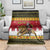 Belgium Christmas Personalized Blanket Santa Riding Lion - Wonder Print Shop