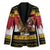 Belgium Christmas Personalized Blazer Santa Riding Lion - Wonder Print Shop