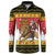 Belgium Christmas Personalized Button Sweatshirt Santa Riding Lion - Wonder Print Shop