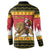Belgium Christmas Personalized Button Sweatshirt Santa Riding Lion - Wonder Print Shop