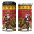 Belgium Christmas Personalized 4 in 1 Can Cooler Tumbler Santa Riding Lion - Wonder Print Shop
