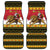 Belgium Christmas Personalized Car Mats Santa Riding Lion - Wonder Print Shop